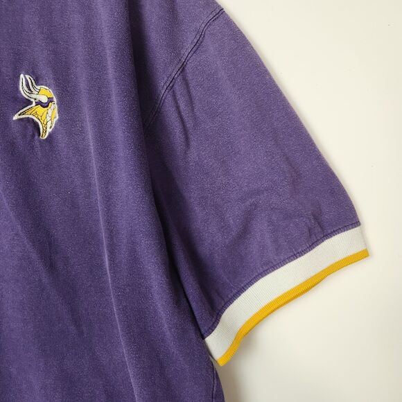 VTG 90s Minnesota Vikings Polo NFL Football‎ Embroidered Sports Retro Athleisure - Picture 5 of 10